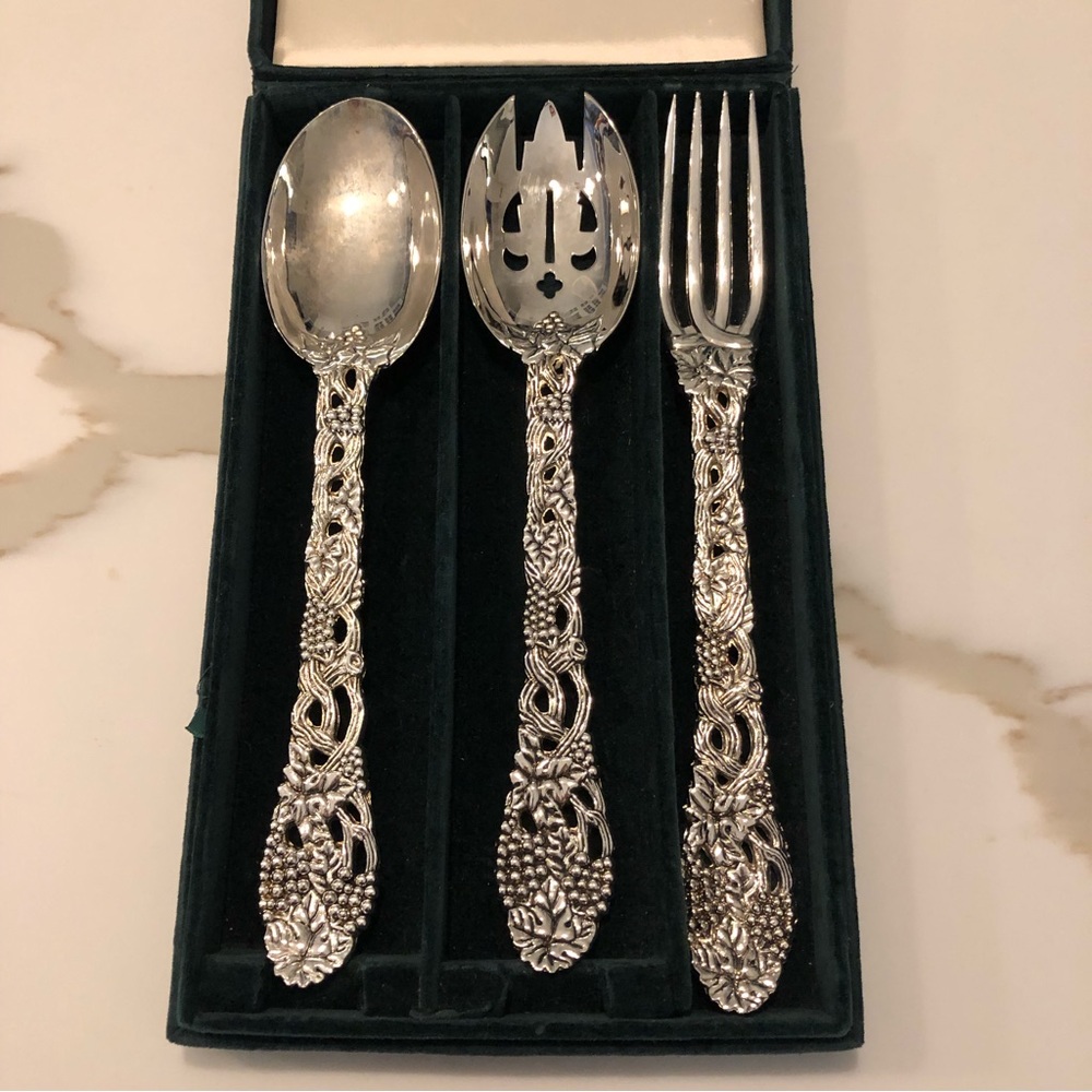 Godinger Vintage Grape Leaf Serving Set